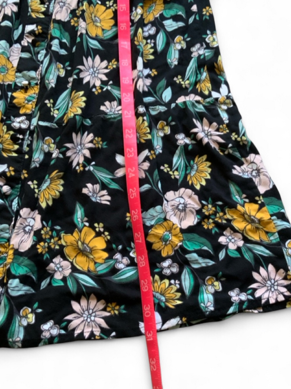 Colorful Planet Floral LS Button Down Casual Dress Girls Medium 7/8 - Picture 7 of 7